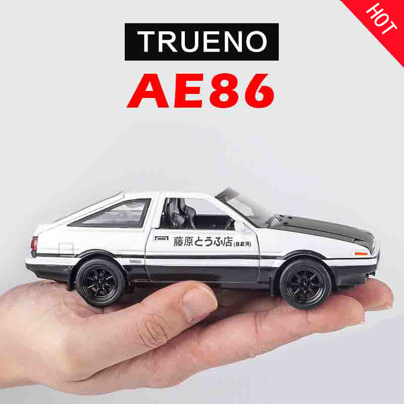 Model Kit Initial D - 1/32 المبتدئ D AE86 سبيكة سيارة