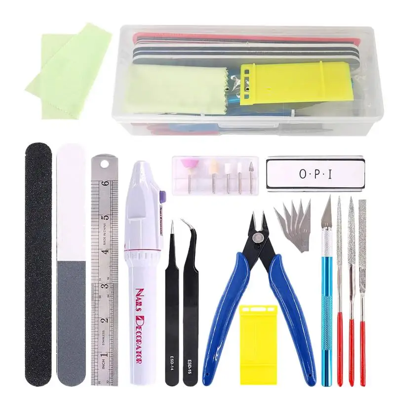 Model Kit Tweezers - ‌ مجموعة أدوات مصغرة مكونة من