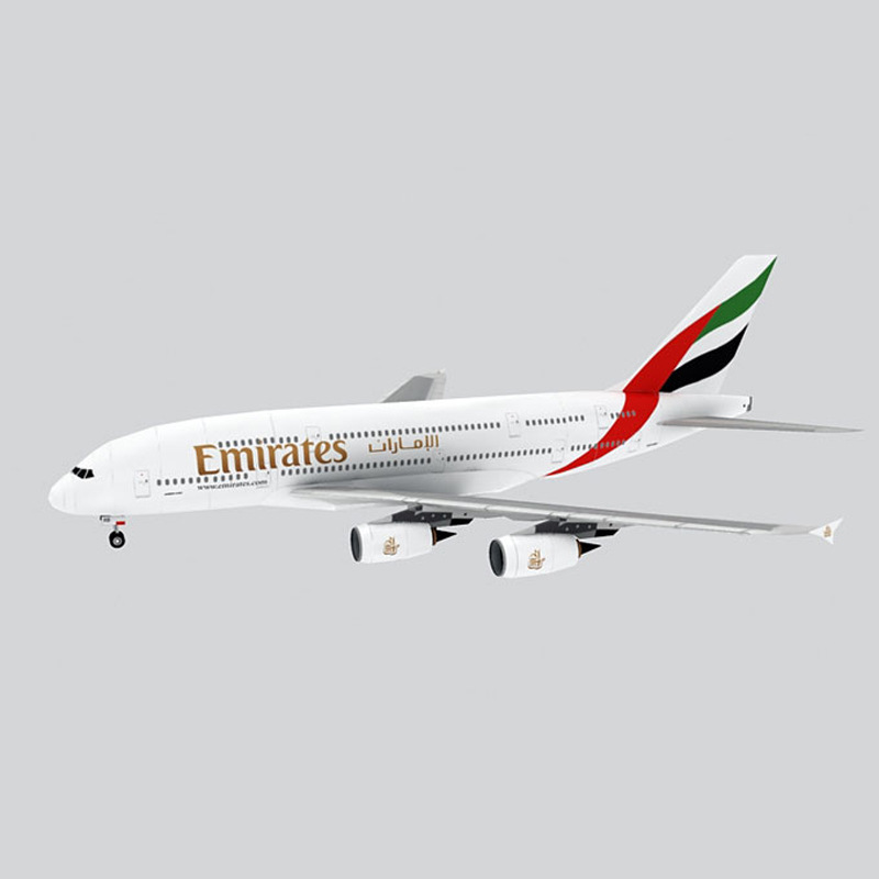Model Kit Singapore - نموذج ورقي طائرة ركاب Airbus A380
