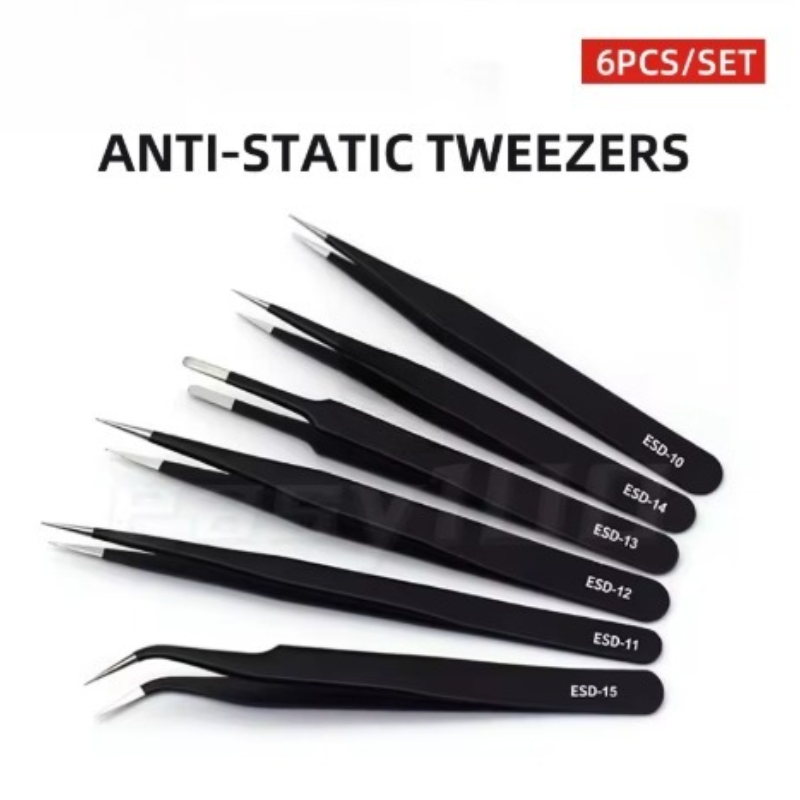 Model Kit Tweezers - طقم ملاقط دقيقة 6 قطع، ملاقط