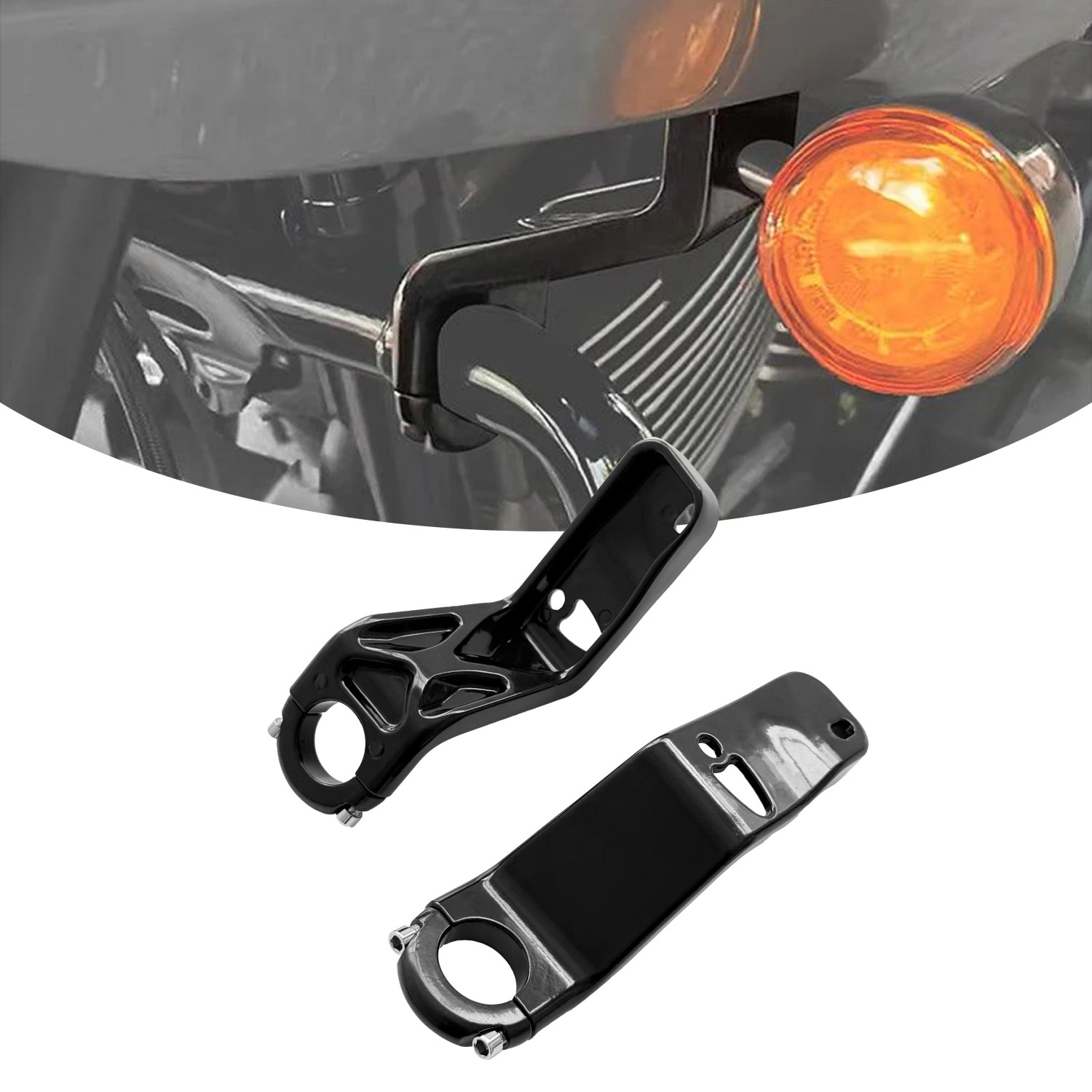 Model Kit Harley Davidson - طقم دعامات تثبيت الكسوة الأمامية لدراجات