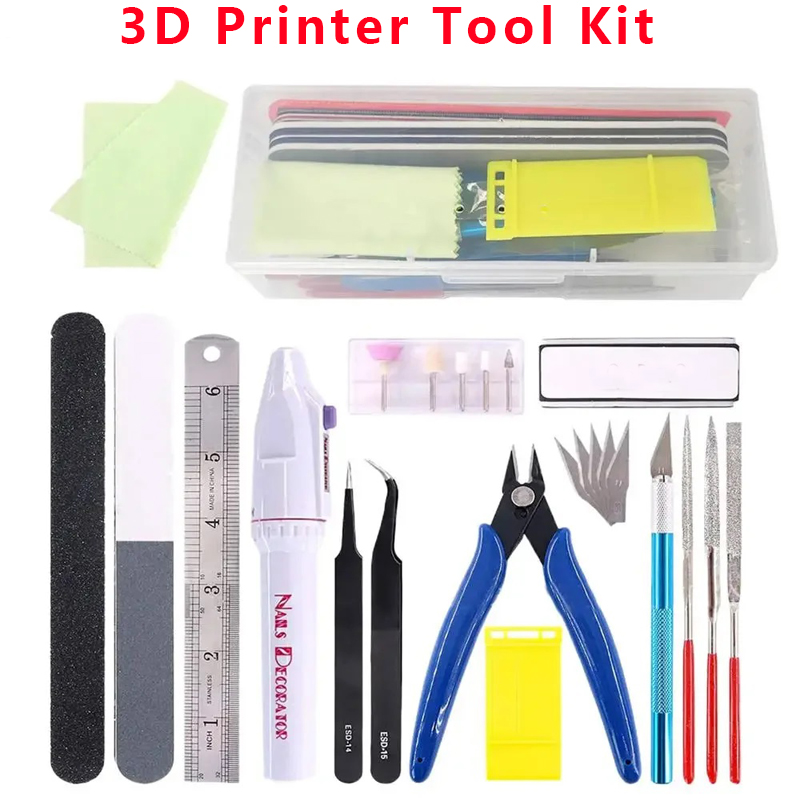Model Kit Tweezers - 9/11/21/24/32 قطعة مجموعة أدوات الطابعة ثلاثية