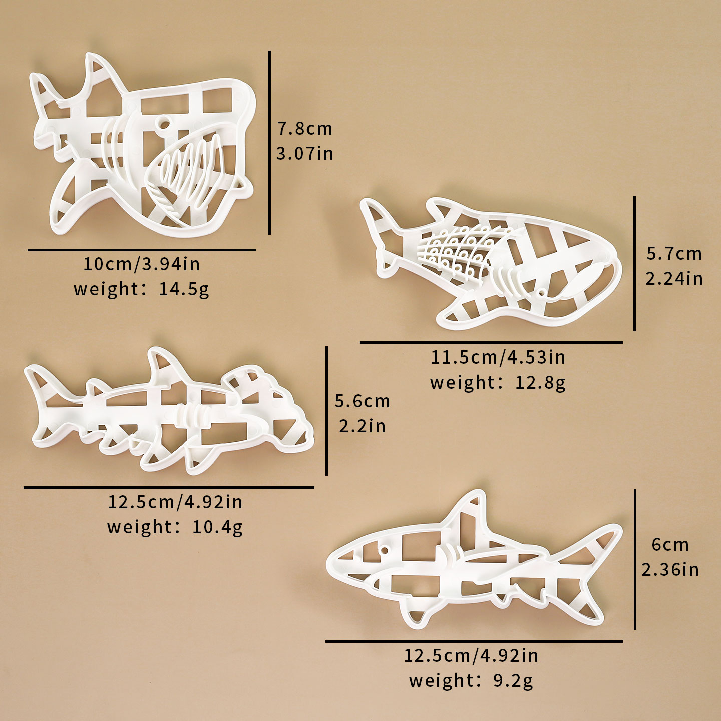 قطعة واحدة/4 قطع قاطعة بسكويت  - مراجعة Model Kit Tank وسعره