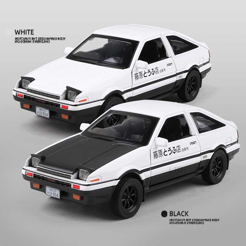 1/32 المبتدئ D AE86 سبيكة سيار - مراجعة Model Kit Initial D وسعره