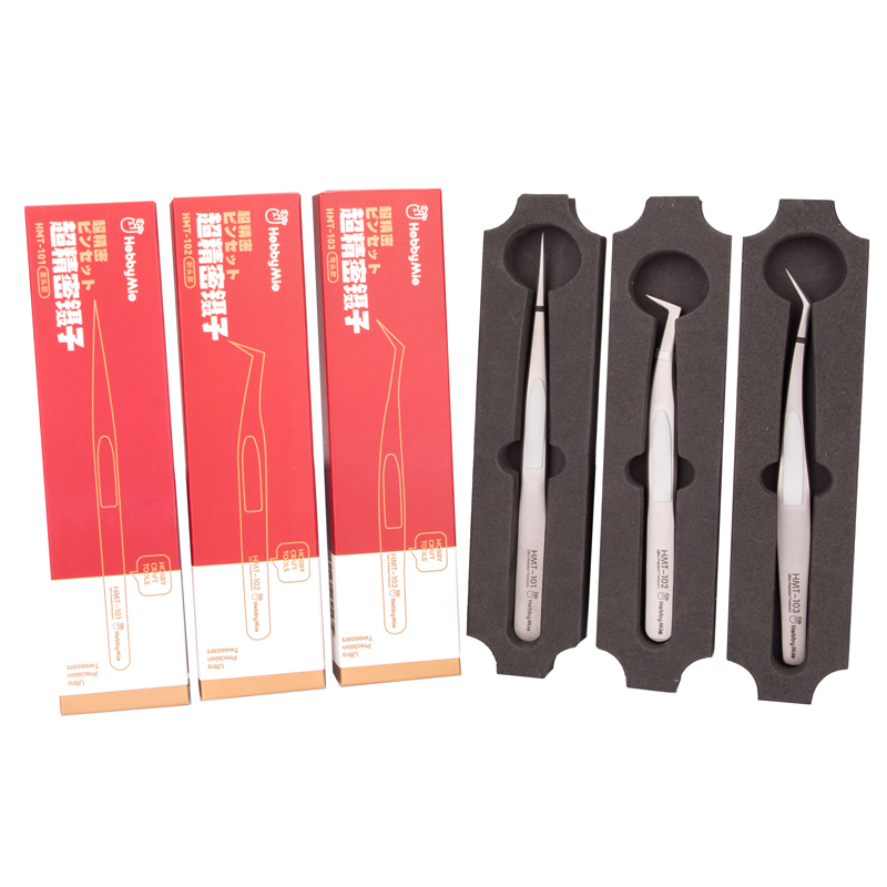 HMT101 بزاوية مستقيمة مكافحة س - مراجعة Model Kit Tweezers وسعره