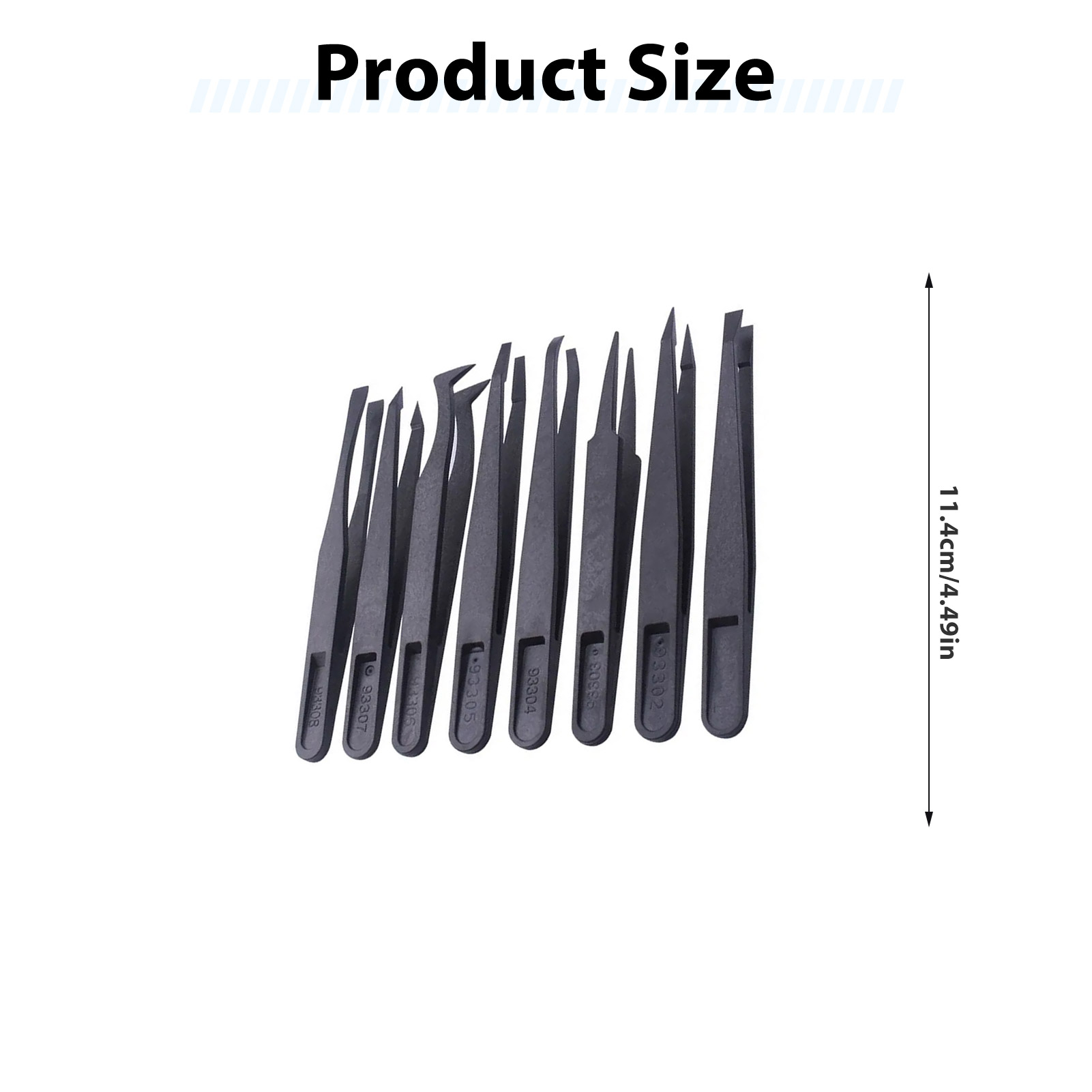 مجموعة من 8 ملاقط من ألياف الك - مراجعة Model Kit Tweezers وسعره