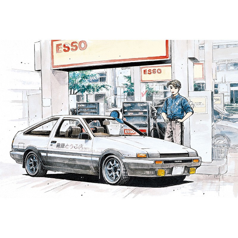 نموذج التجميع الجاهز Aoshima-0 - مراجعة Model Kit Initial D وسعره