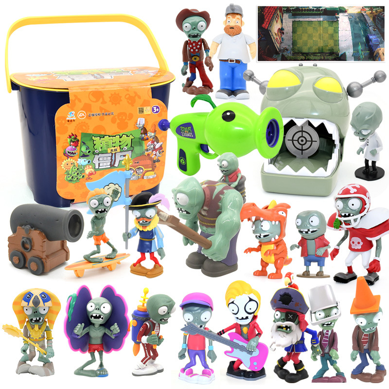 18 قطعة نباتات الأدوار مقابل.  - مراجعة Model Kit Zombie وسعره
