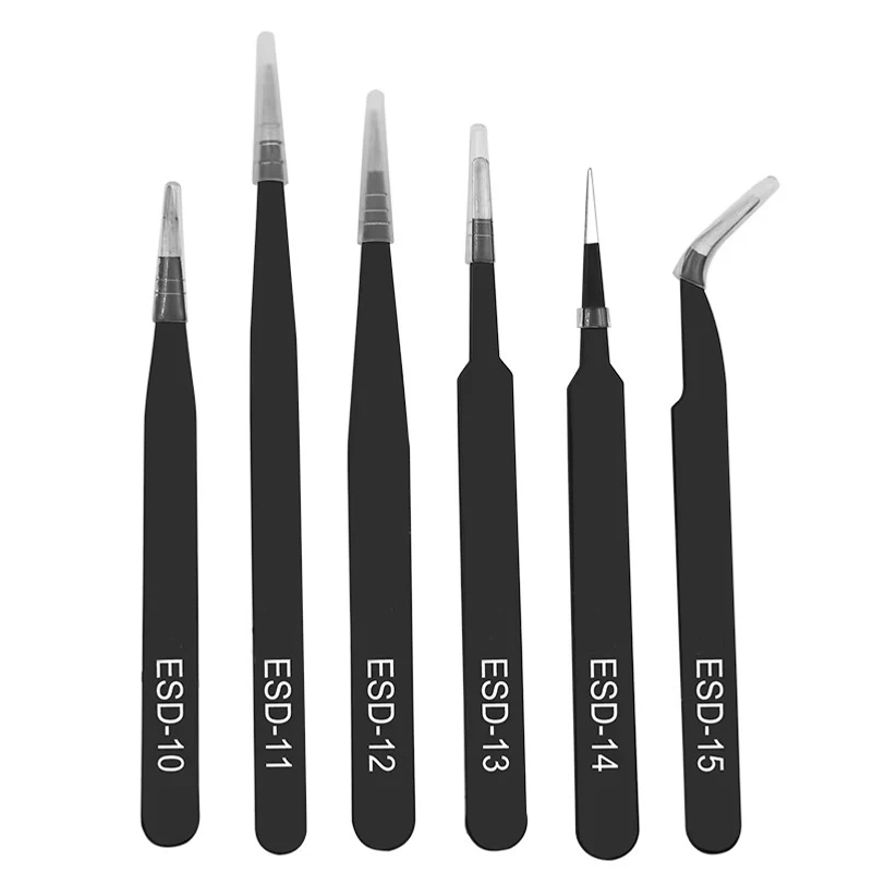مجموعة مكونة من 6 ملاقط من الف - مراجعة Model Kit Tweezers وسعره
