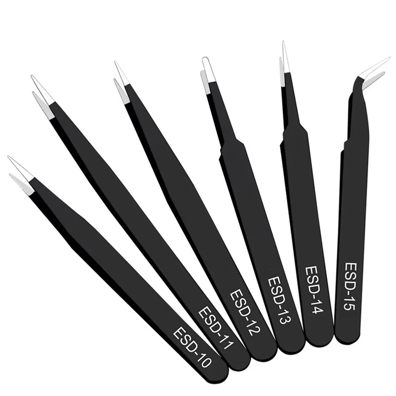 مجموعة مكونة من 6 ملاقط من الف - مراجعة Model Kit Tweezers وسعره