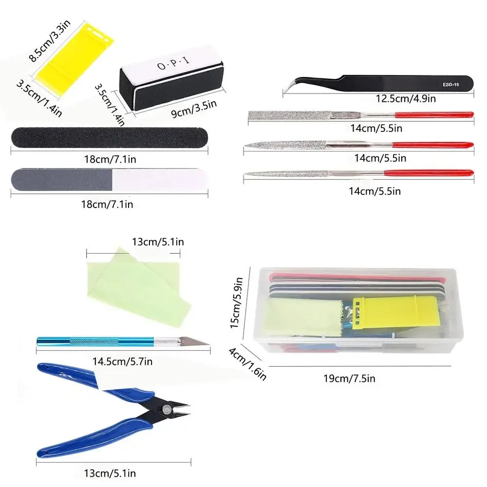 9/11/21/24/32 قطعة مجموعة أدوا - مراجعة Model Kit Tweezers وسعره