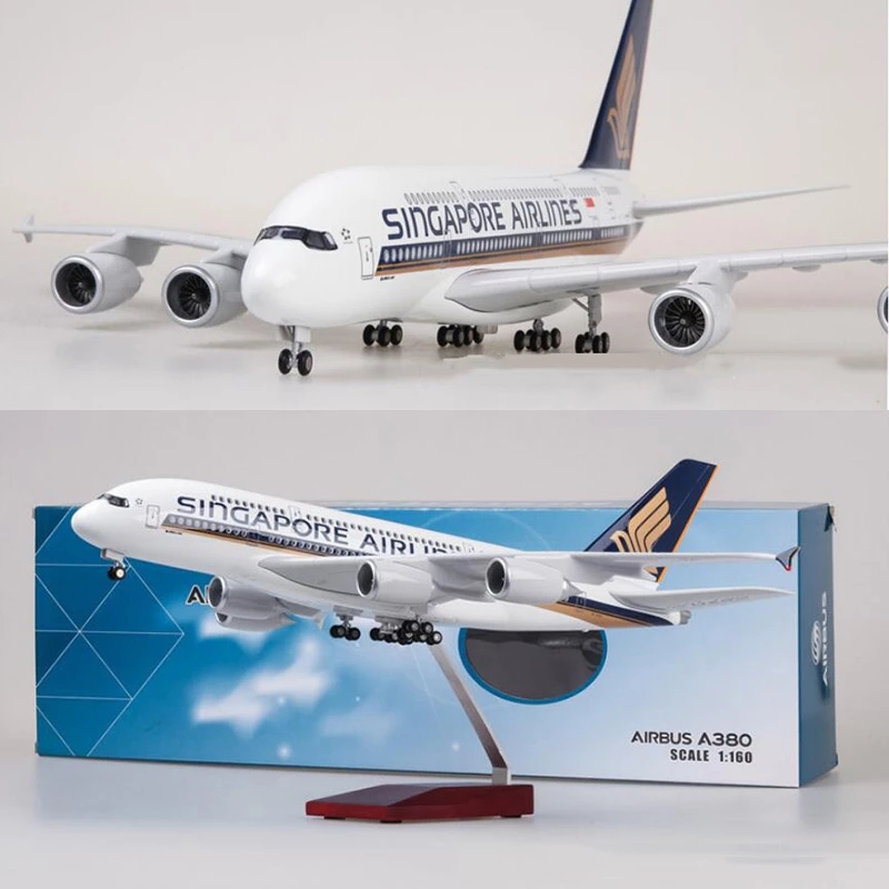 عرض حافلة هوائية A380 الخطوط ا - مراجعة Model Kit Singapore وسعره