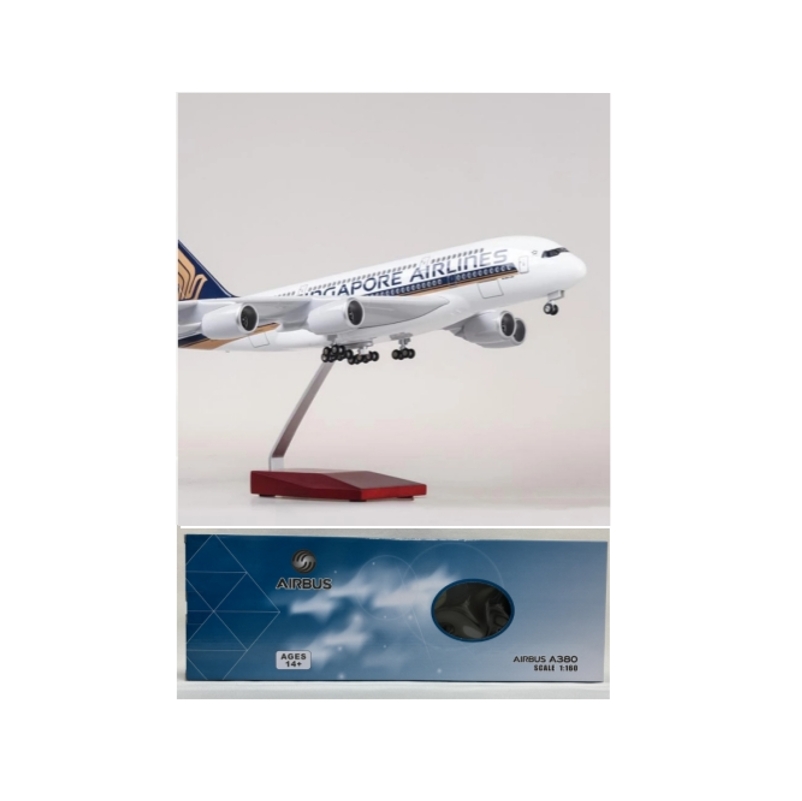 عرض حافلة هوائية A380 الخطوط ا - مراجعة Model Kit Singapore وسعره